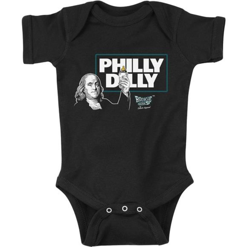 Rookie Wear. Philly Dilly Black Onesie & Toddler Tee (Nb-7t)
